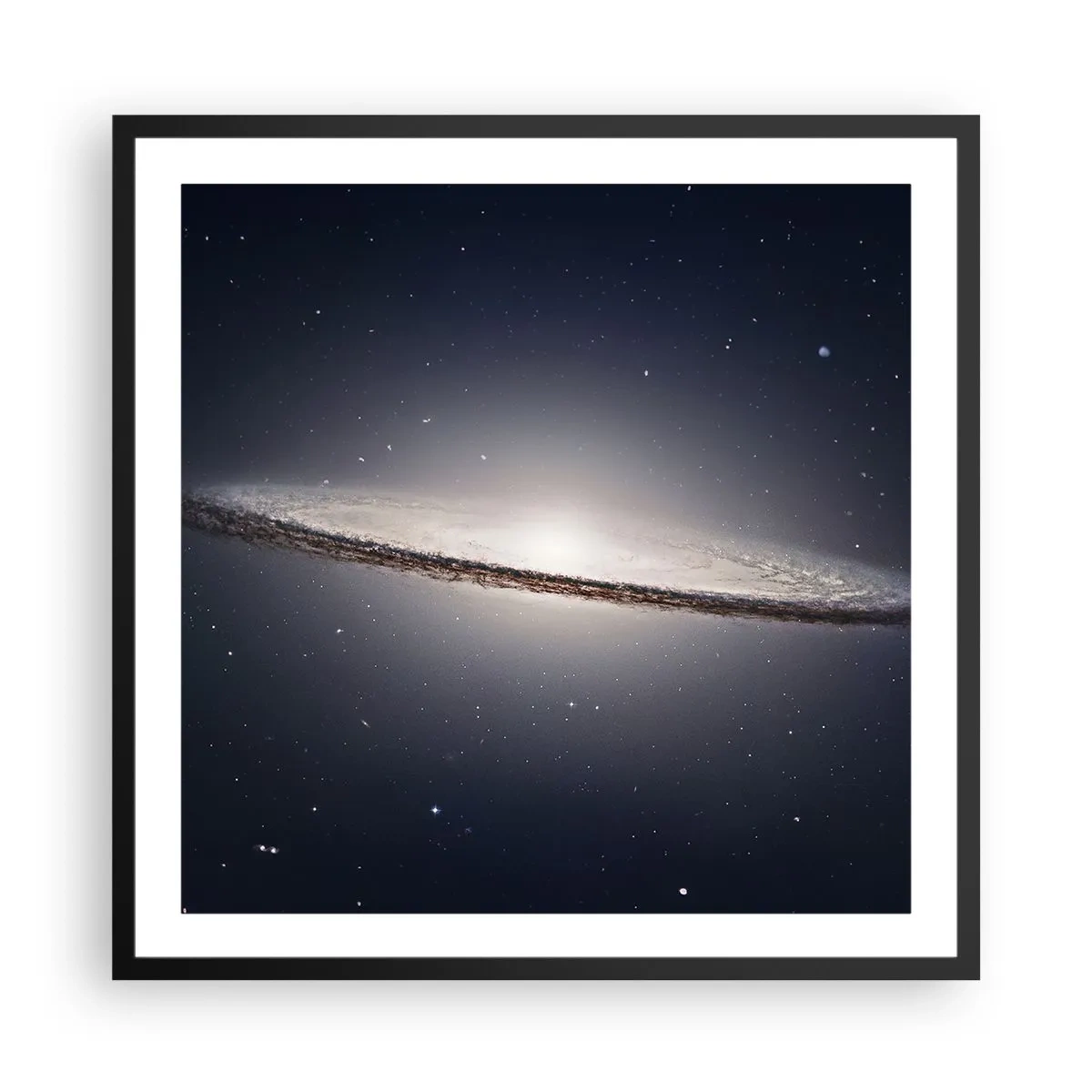 Plagát v čiernom ráme - Kedysi dávno v jednej preďalekej galaxii… - 60x60 cm