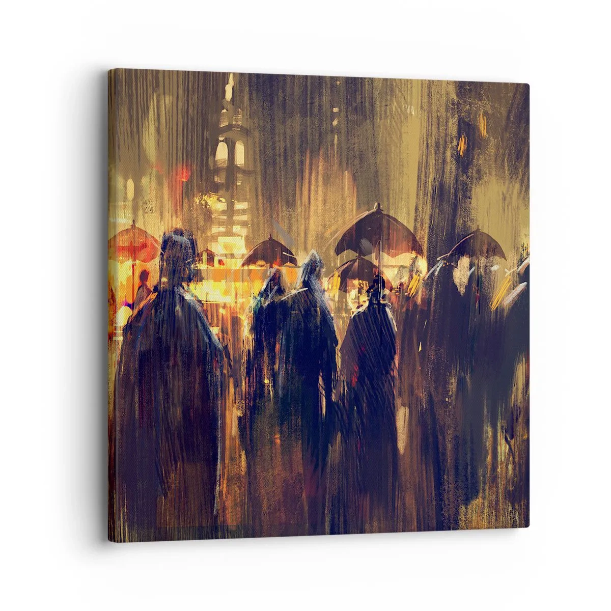 Obraz na plátne - Nasledovníci dažďa - 30x30 cm