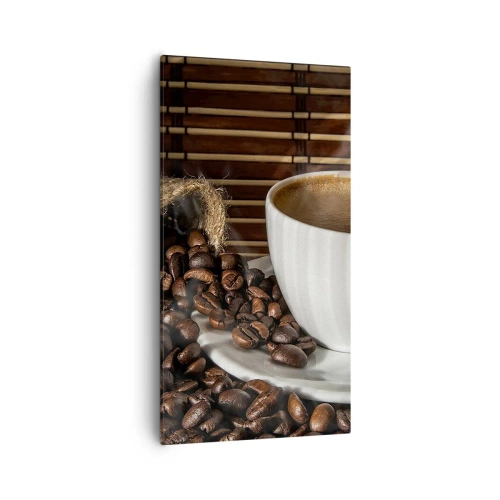 Obraz na plátne - Čiernosť uhlia, priezračnosť jantáru - 55x100 cm