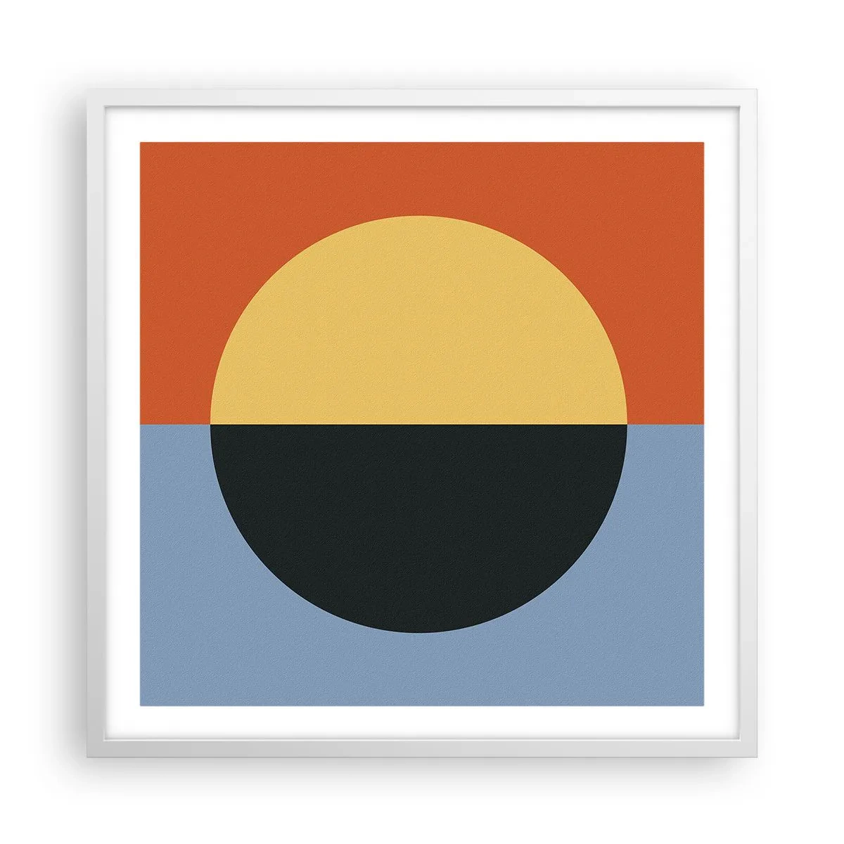 Plagát v bielom ráme - Kompozícia tepla a chladu - 60x60 cm