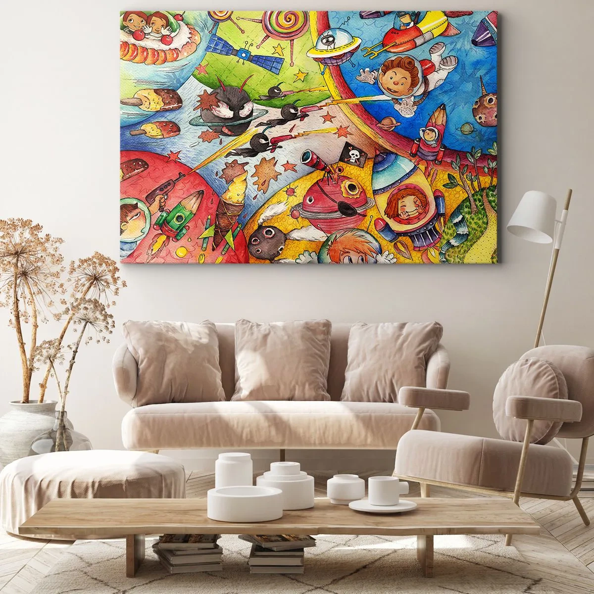 Obraz na plátne - Veľké vesmírne dobrodružstvo - 100x70 cm