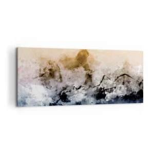 Obraz na plátne - Ponorené do mračná hmly - 100x40 cm