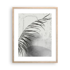 Plagát v ráme zo svetlého duba - Subtílna exotika prírody - 40x50 cm