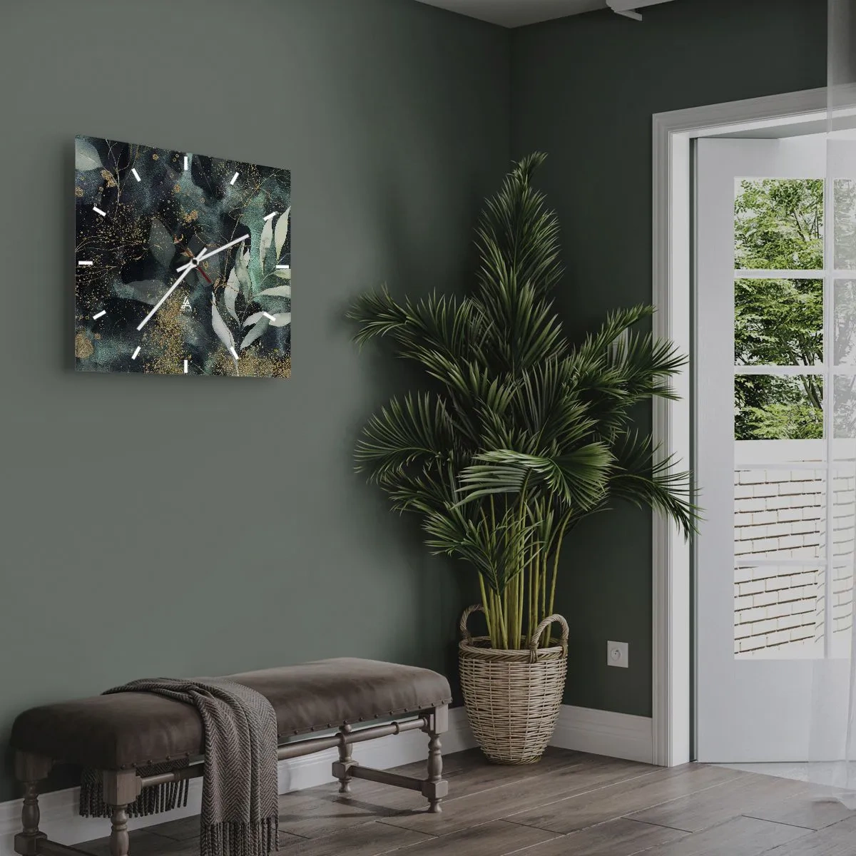 Nástenné hodiny - Kúzelná záhrada - 30x30 cm