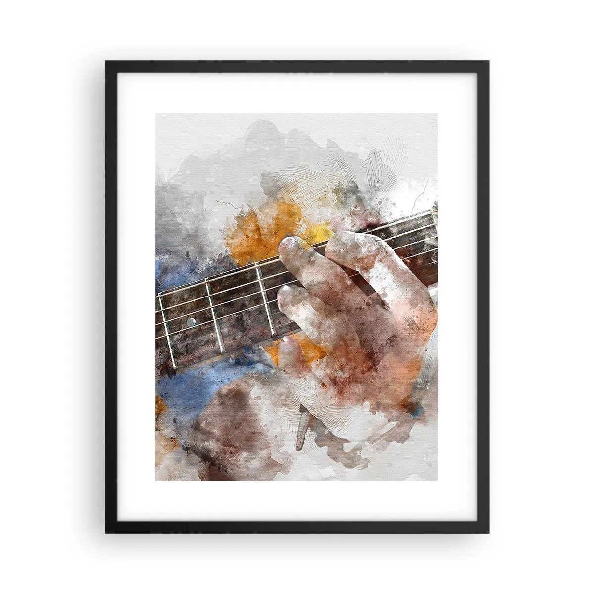 Plagát v čiernom ráme - Poézia medzi strunami - 40x50 cm