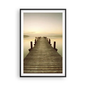 Plagát v čiernom ráme - Úsvit, svitanie, svetlo - 61x91 cm