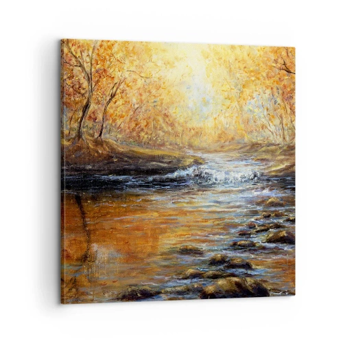 Obraz na plátne - Zlatý potok - 60x60 cm