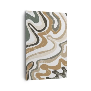 Obraz na plátne - Meandre zemitých farieb - 80x120 cm