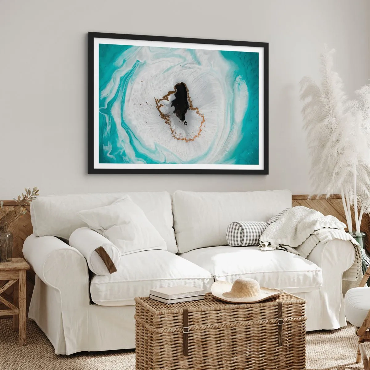 Plagát v čiernom ráme - Preniknúť dovnútra - 100x70 cm