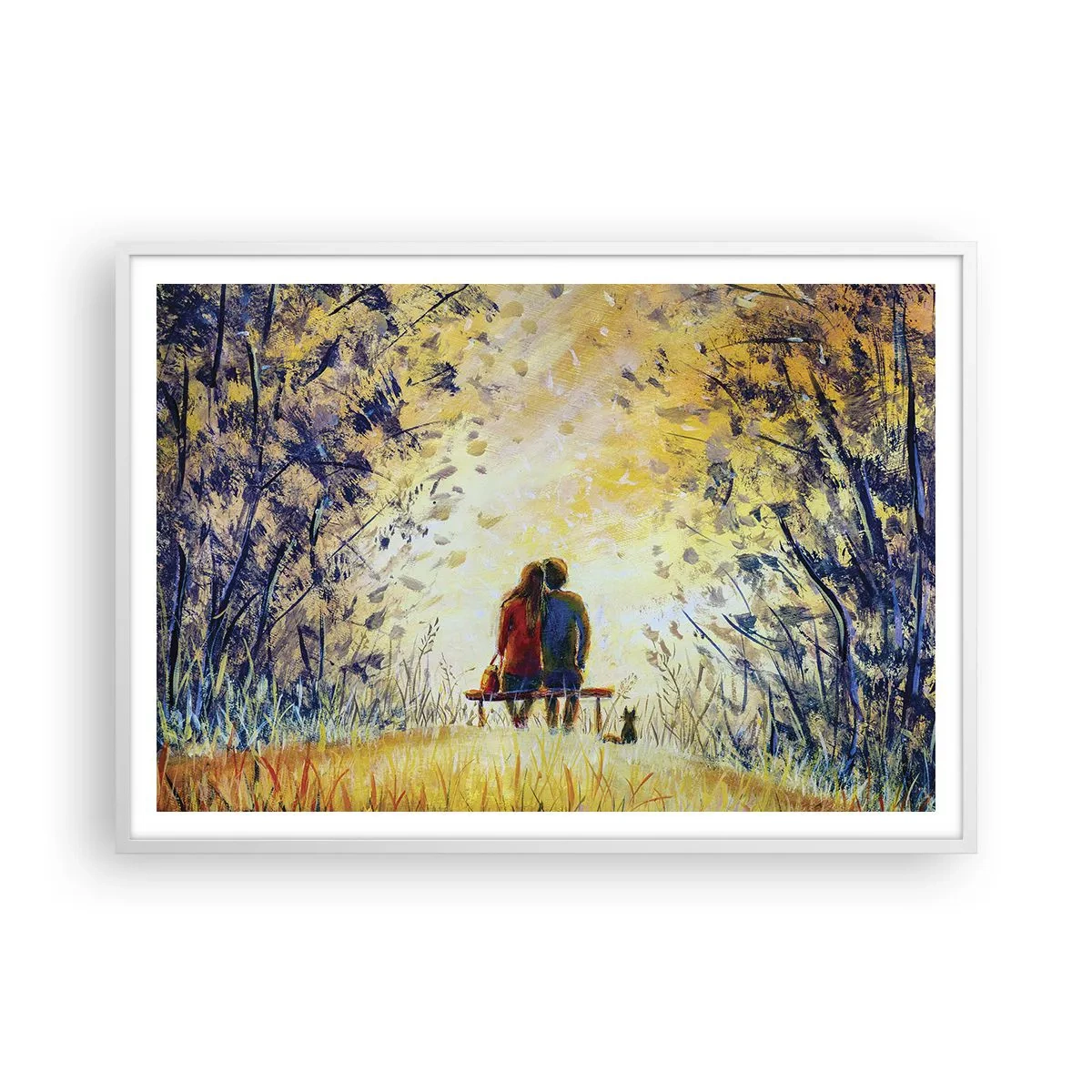 Plagát v bielom ráme - Magický okamih - 100x70 cm