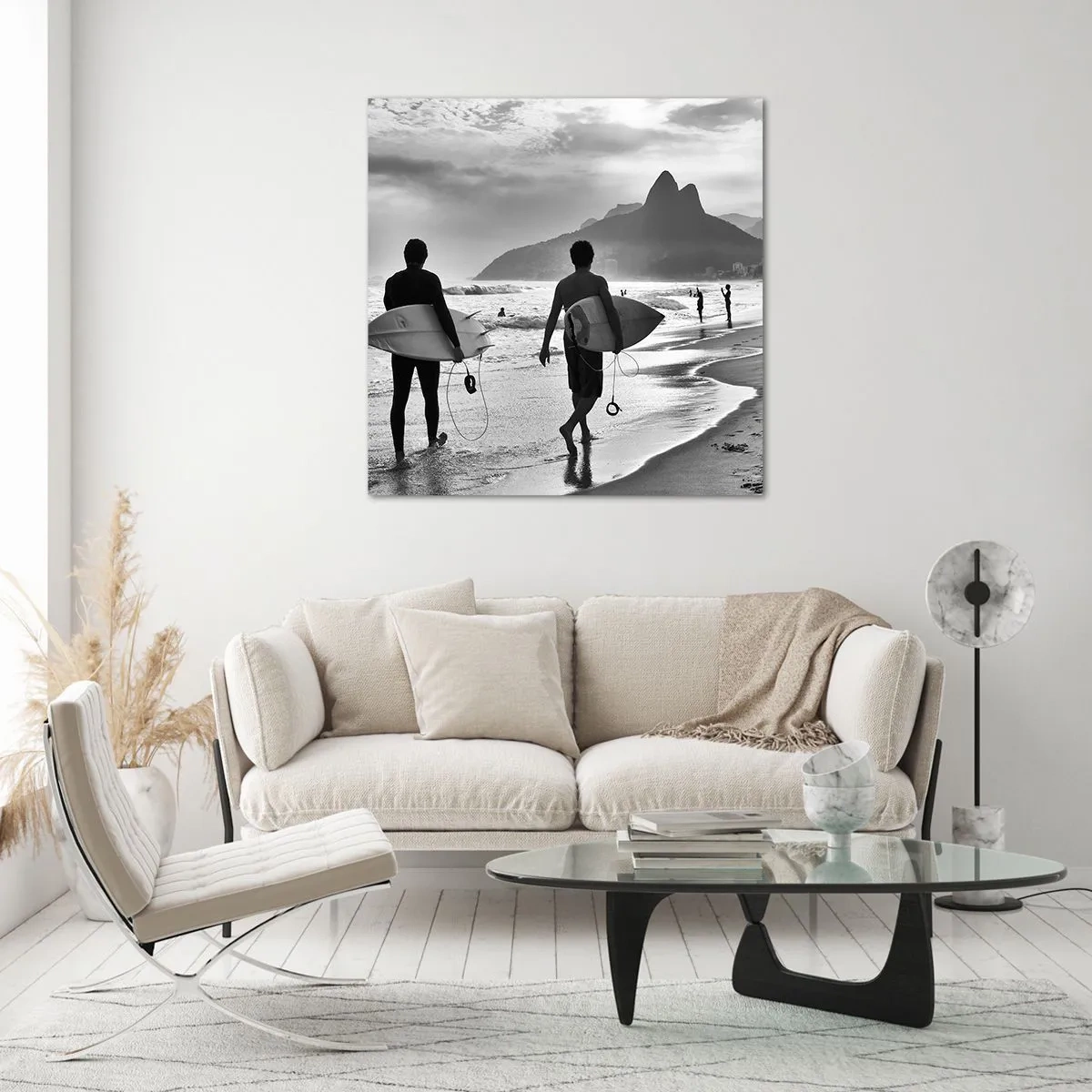 Obraz na skle - Samba na jednu vlnu - 50x50 cm