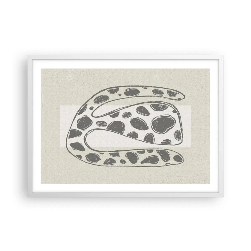 Plagát v bielom ráme - Bizarná bytosť - 70x50 cm