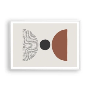 Plagát v bielom ráme - V centre pozornosti - 100x70 cm