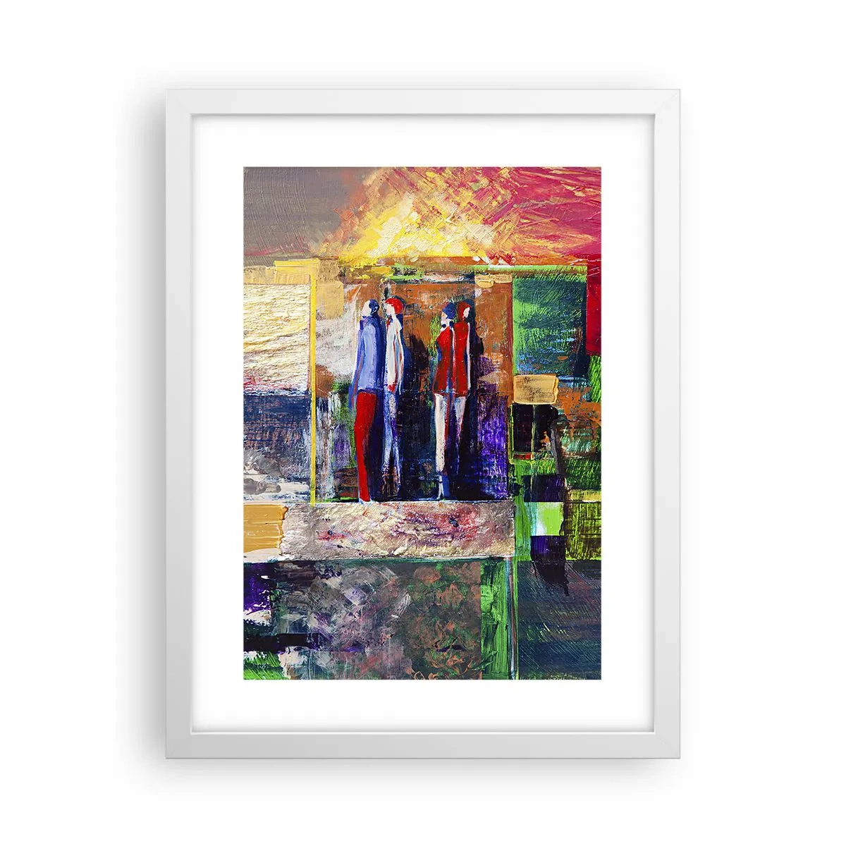 Plagát v bielom ráme - Vzťahy a emócie - 30x40 cm