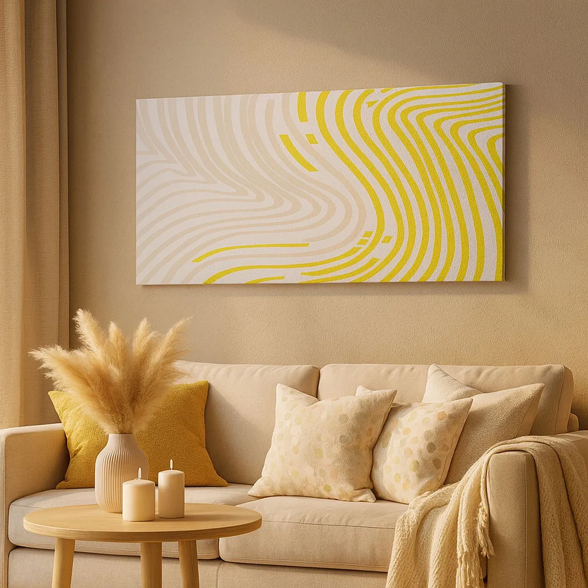 Obraz na plátne - Kompozícia s miernym ohybom - 100x40 cm