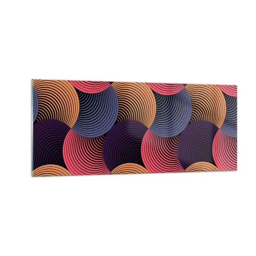 Obraz na skle - V kruhovom rytme - 100x40 cm