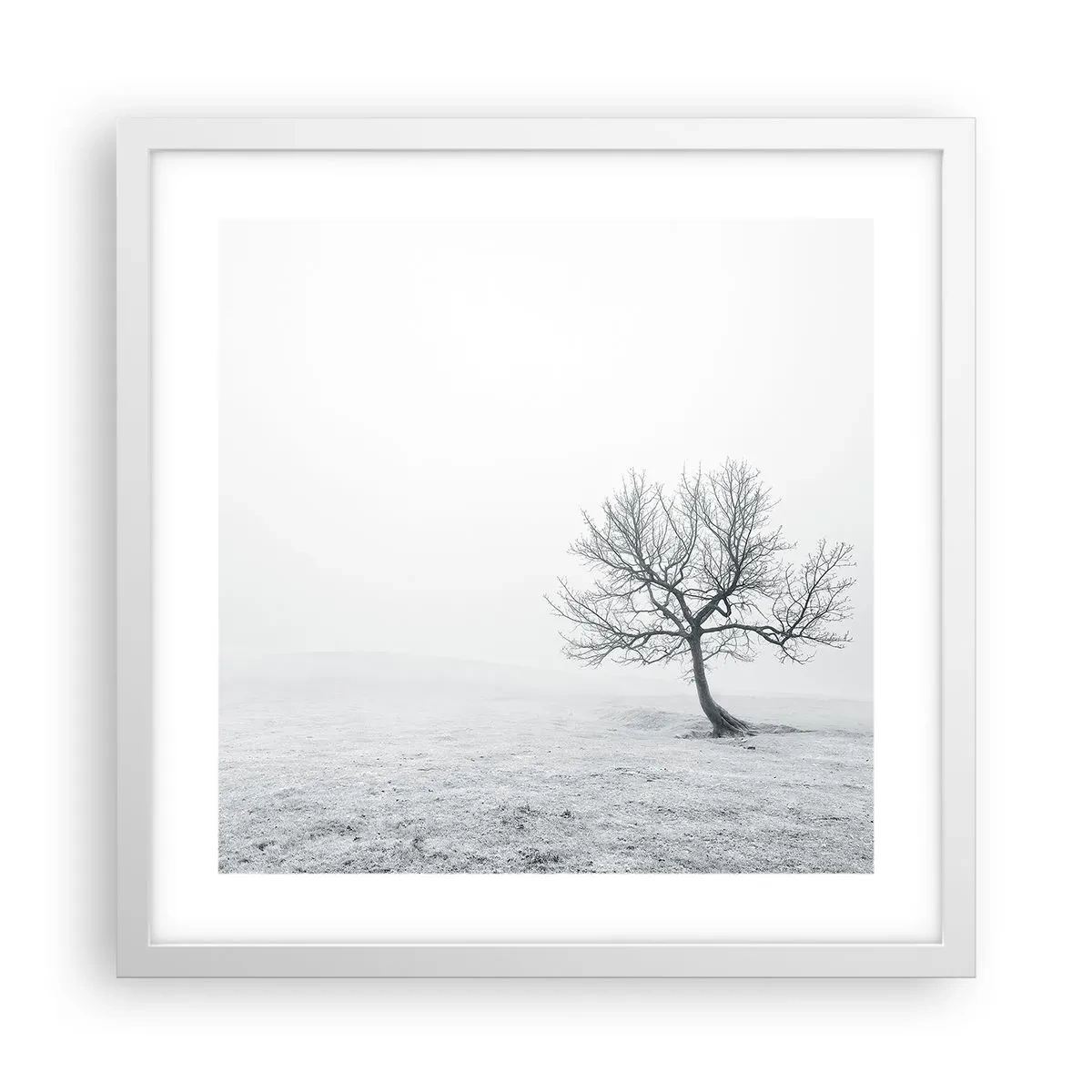 Plagát v bielom ráme - Proti ničote - 40x40 cm