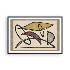 Plagát v čiernom ráme - Zvisle a vodorovne - 91x61 cm