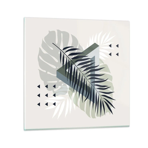 Obraz na skle - Príroda a geometria – dva poriadky? - 40x40 cm