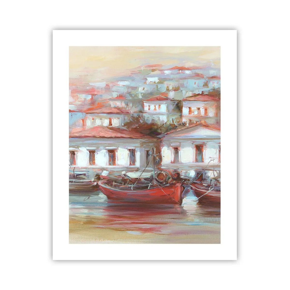 Plagát - Šťastné mestečko - 40x50 cm