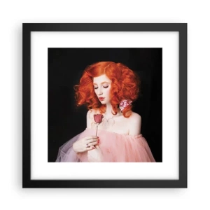 Plagát v čiernom ráme - V barokovom štýle - 30x30 cm