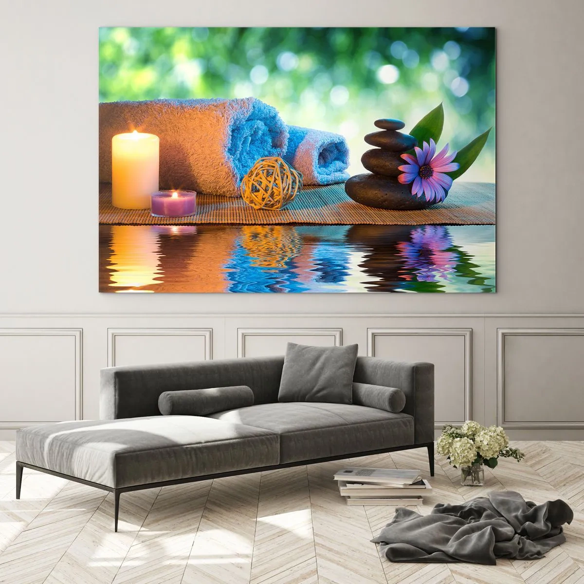 Obraz na skle - Čas pre telo - 120x80 cm