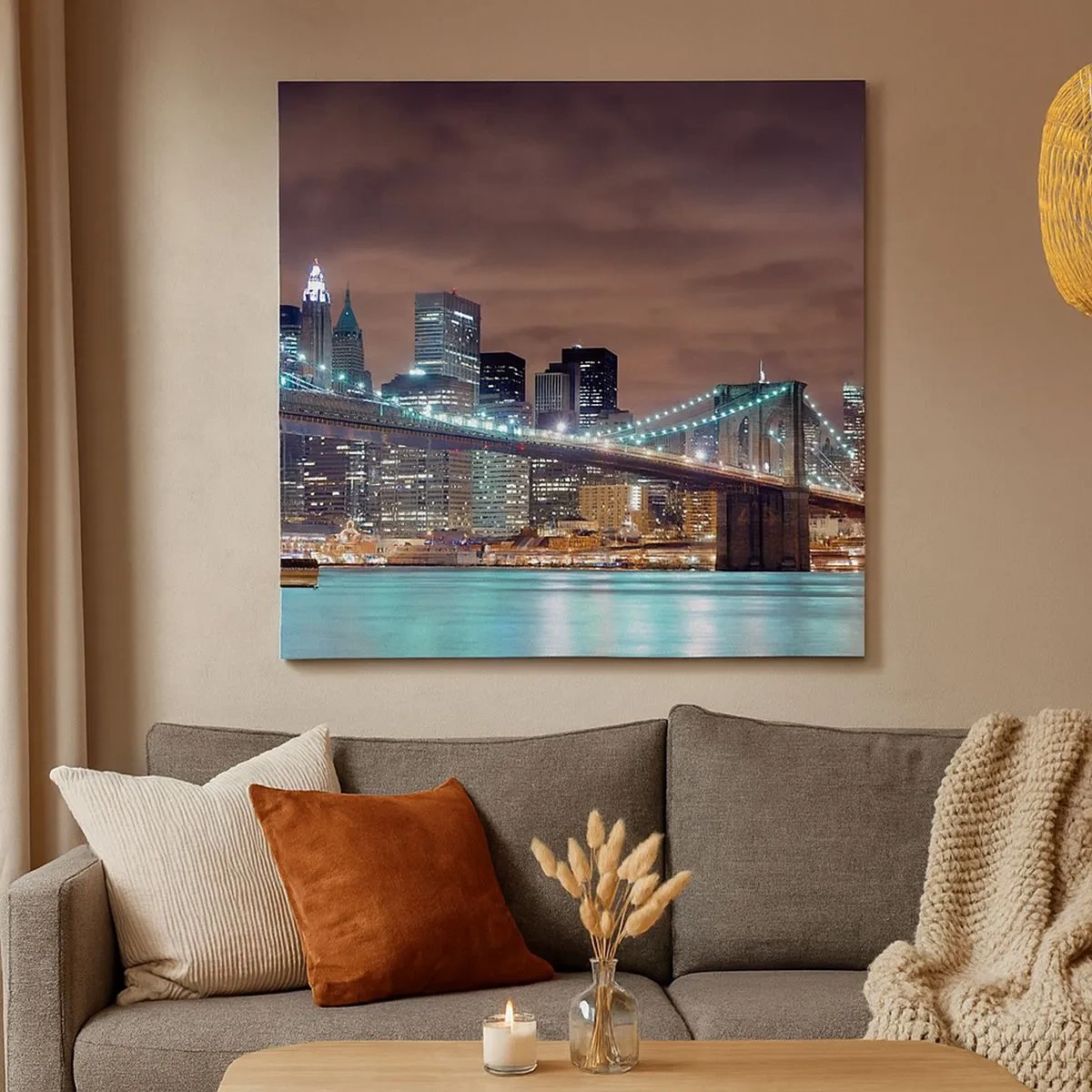 Obraz na plátne - Svetlá veľkomesta - 30x30 cm