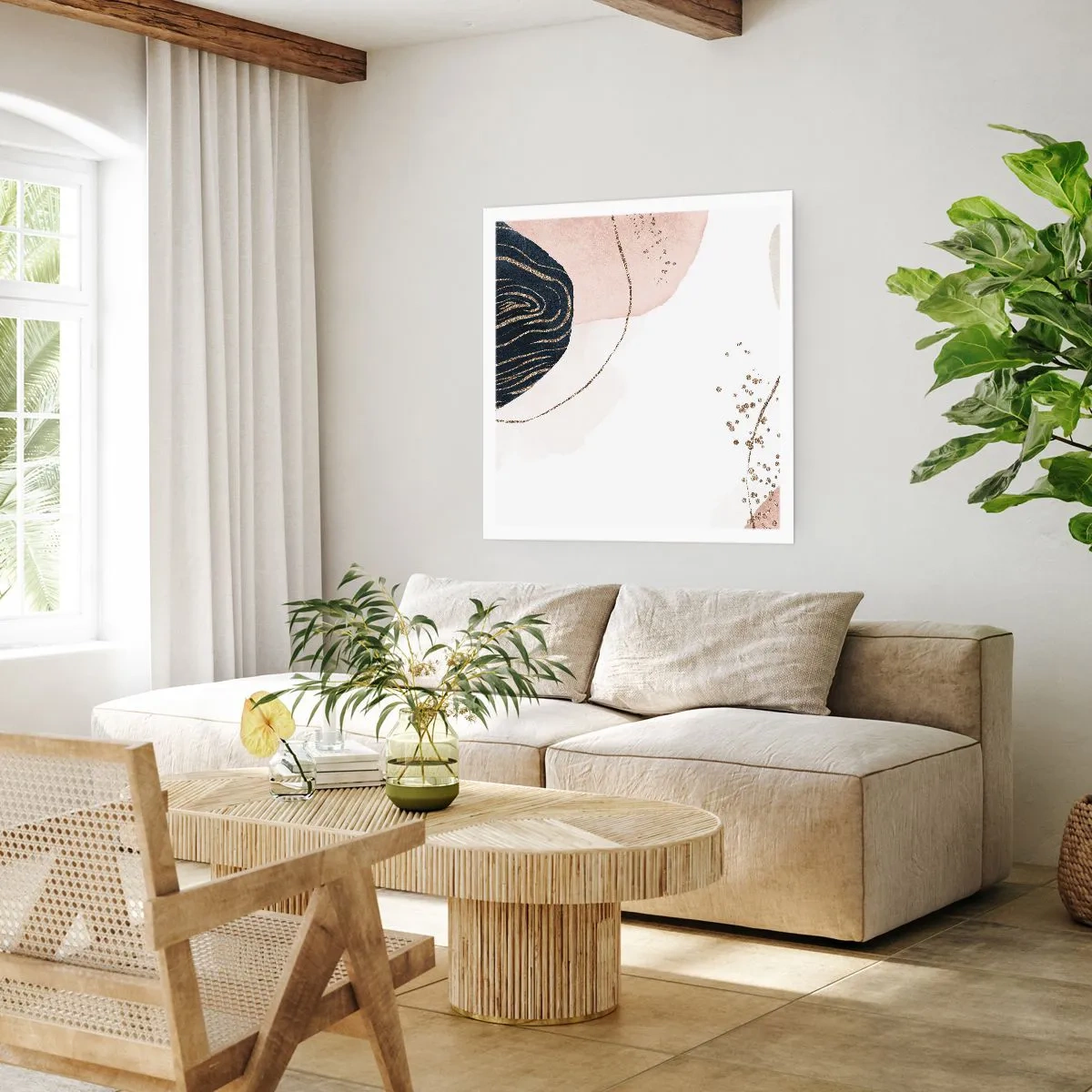 Plagát - Všetko plynie - 40x40 cm