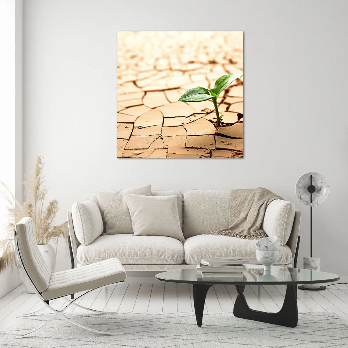 Obraz na skle - Nespútaná sila života - 30x30 cm