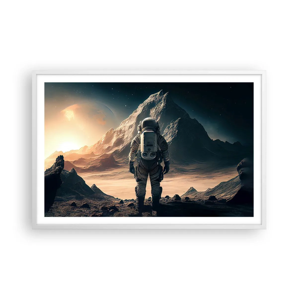 Plagát v bielom ráme - Nová výzva - 91x61 cm