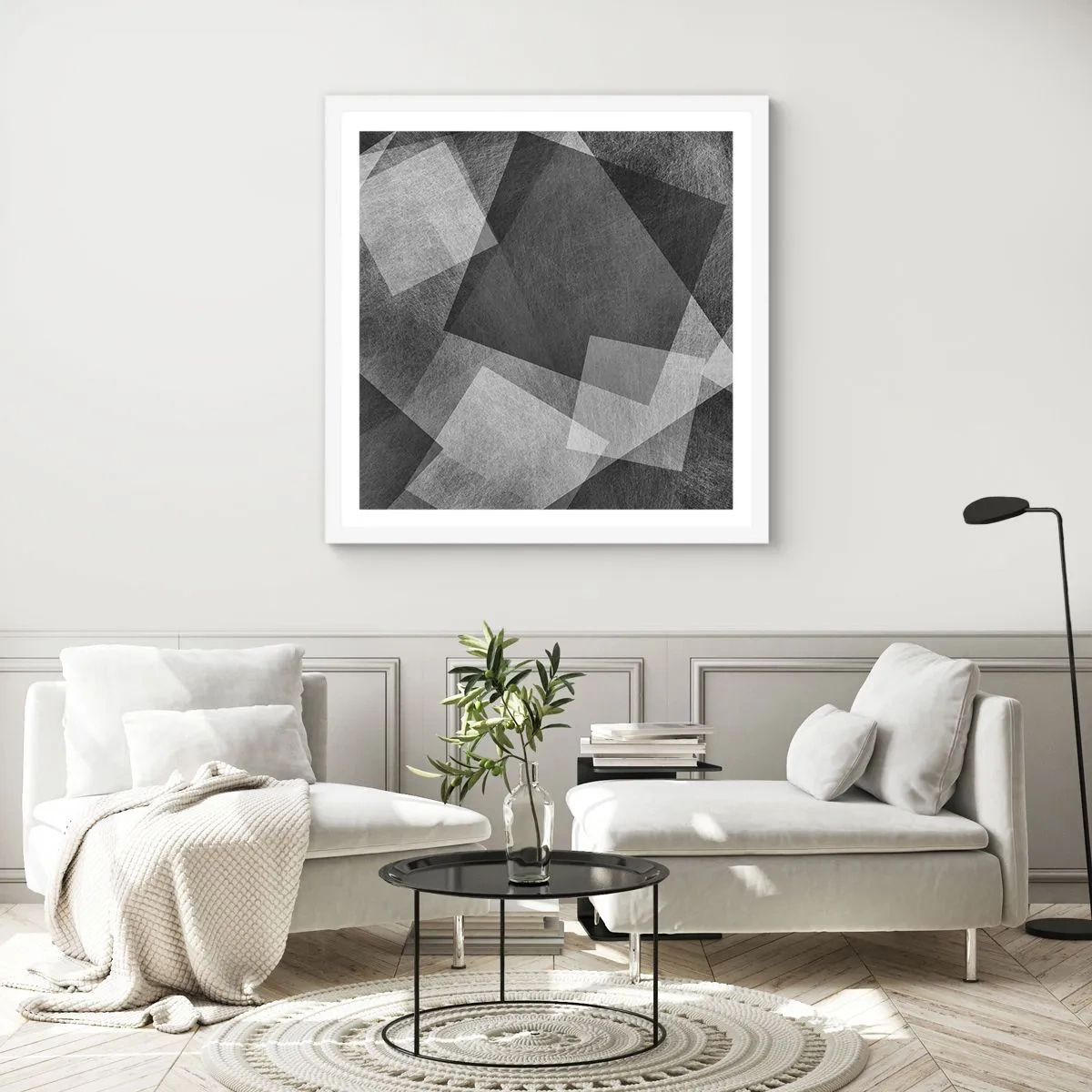 Plagát v bielom ráme - Odveký symbol trvalosti a poriadku - 40x40 cm