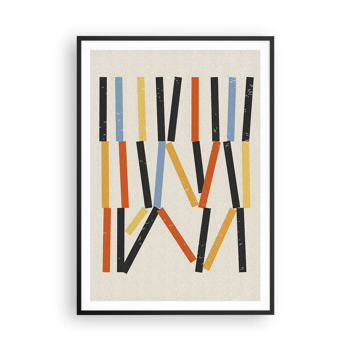 Plagát v čiernom ráme - Kompozícia na úrovni - 70x100 cm