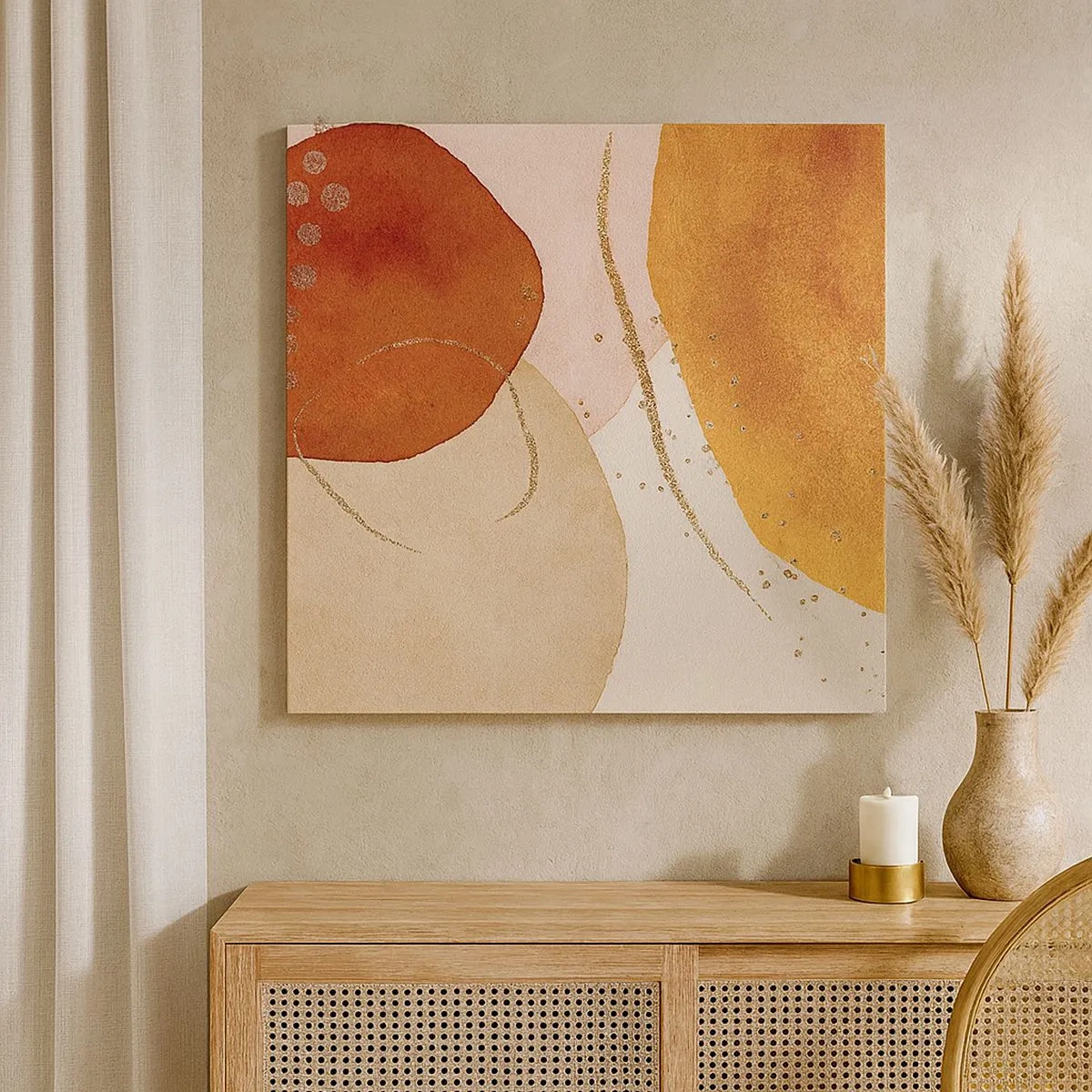 Obraz na plátne - Zaoblenie a pohyb - 30x30 cm