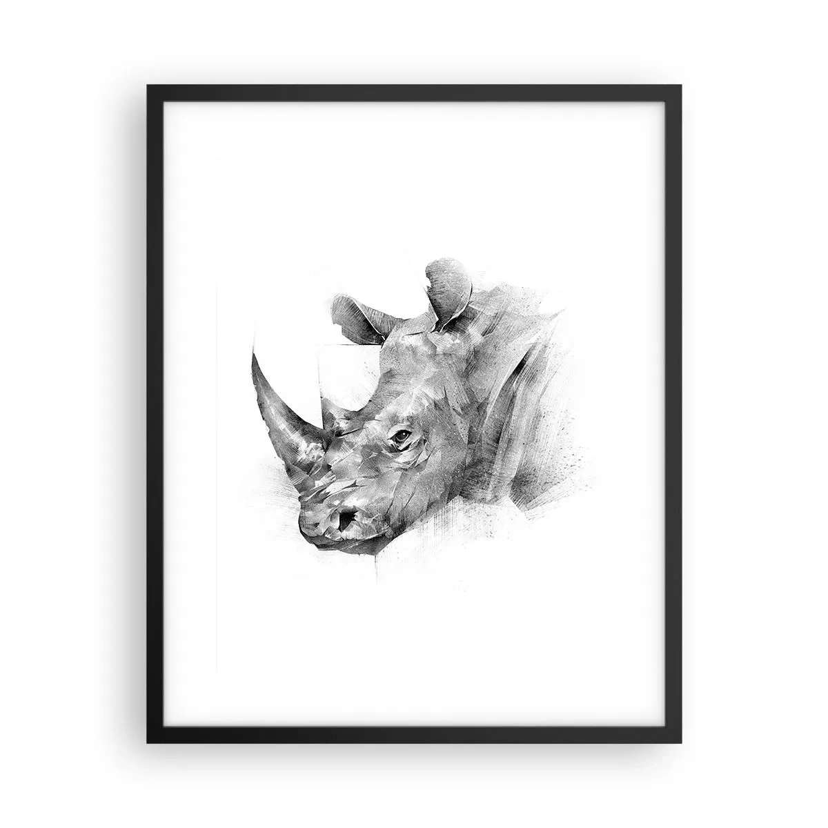 Plagát v čiernom ráme - Africký portrét - 40x50 cm