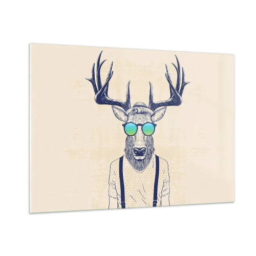 Obraz na skle - A koho si čakal? - 100x70 cm