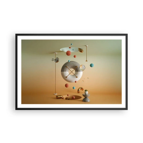 Plagát v čiernom ráme - Všetko je možné - 91x61 cm