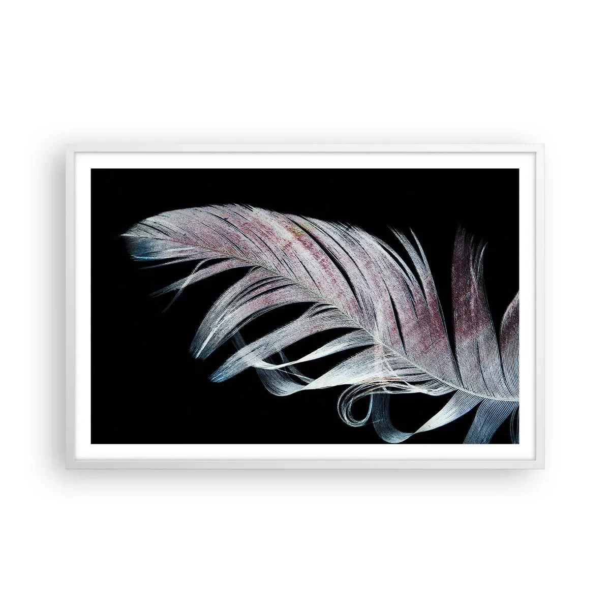 Plagát v bielom ráme - Premýšľajte o dotyku - 91x61 cm