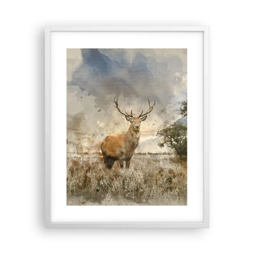 Plagát v bielom ráme - Dôstojnosť - sila - majestátnosť - 40x50 cm