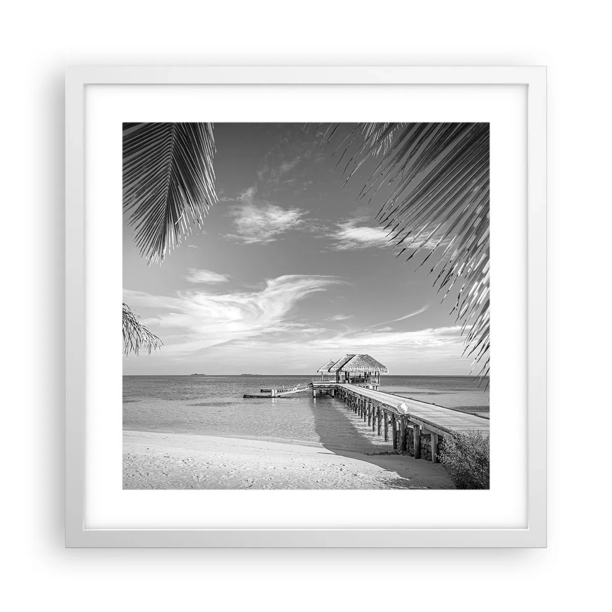 Plagát v bielom ráme - Spomienka alebo sen? - 40x40 cm