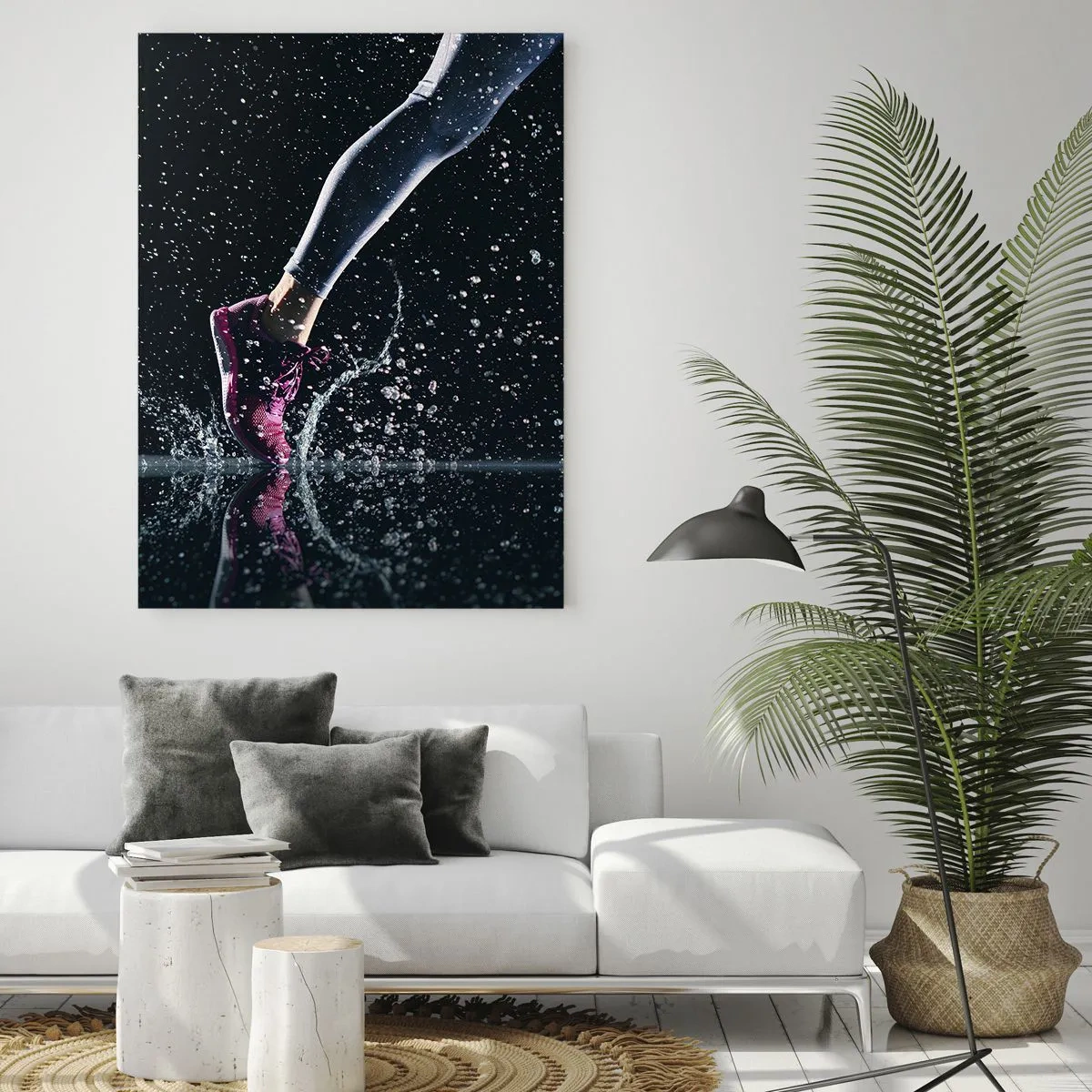 Obraz na skle - Bež ako vietor - 50x70 cm
