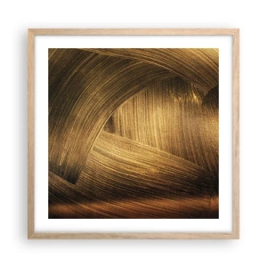 Plagát v ráme zo svetlého duba - V zlatom labyrinte - 50x50 cm