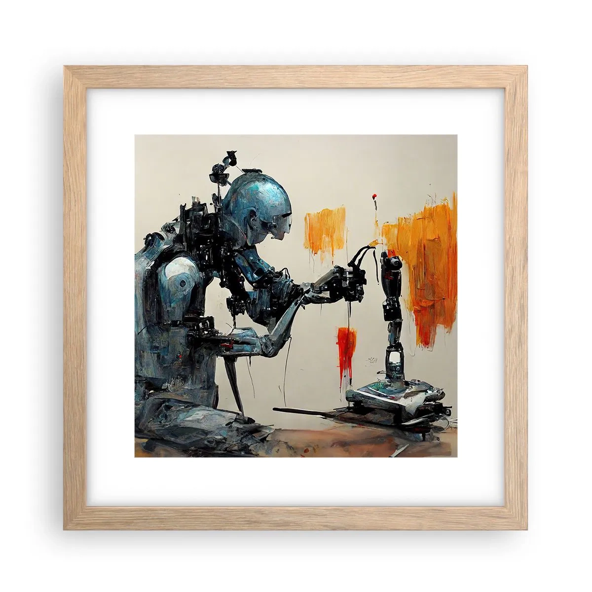 Plagát v ráme zo svetlého duba - Už zajtra… - 30x30 cm