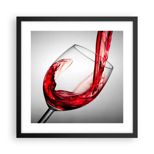 Plagát v čiernom ráme - Farba - pohyb - zvuk - 40x40 cm