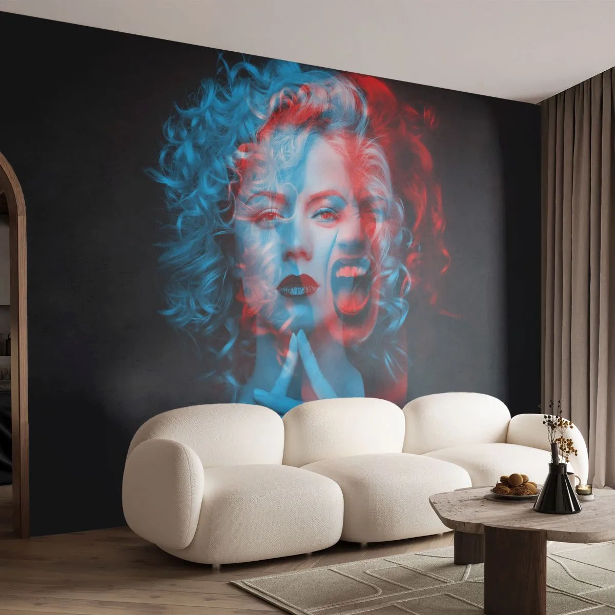 Samolepiaca Fototapeta Deluxe Sticker - Alter ego - Abstrakcia, Žena, Ženská tvár - 300x210 cm