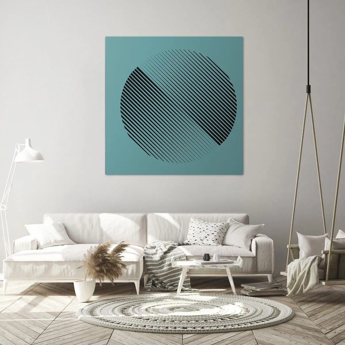Obraz na plátne - Kruh – geometrická variácia - 50x50 cm