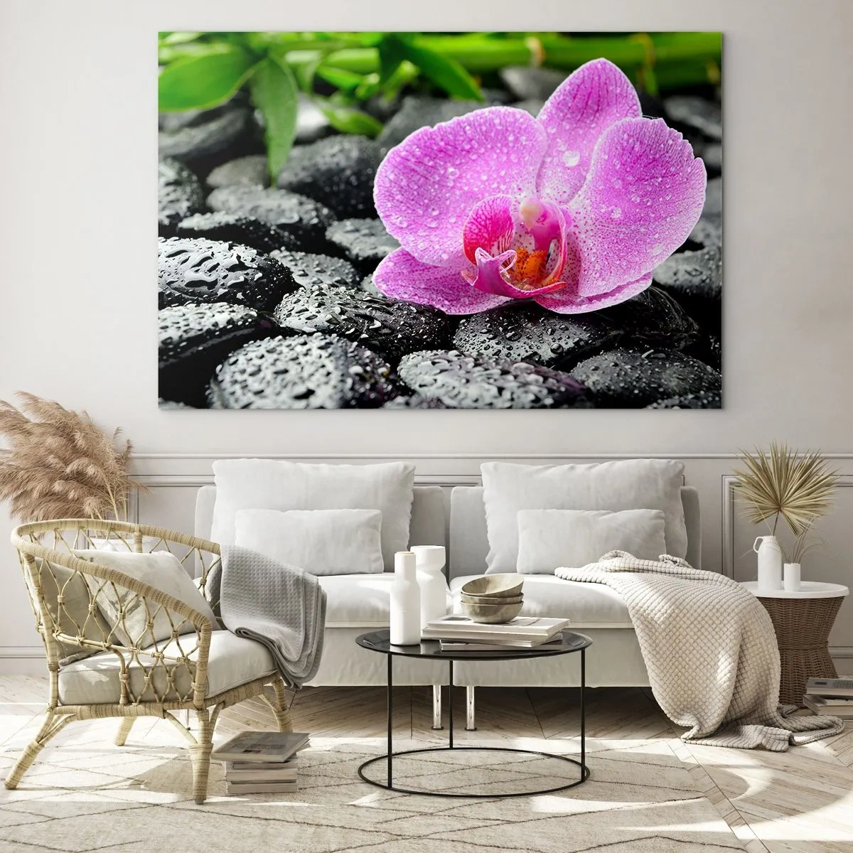 Obraz na skle - Ako otvorené srdce - 120x80 cm