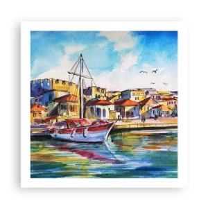 Plagát - Dúhové popoludnie - 60x60 cm
