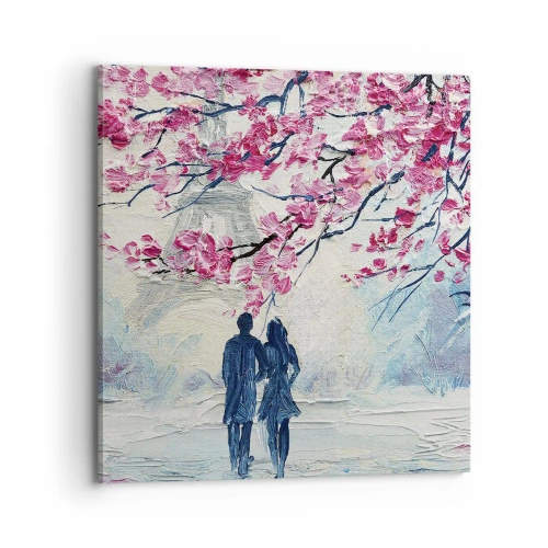 Obraz na plátne - Romantická prechádzka - 70x70 cm