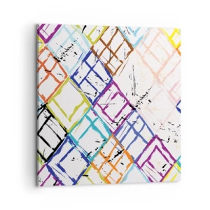 Obraz na plátne - Bunky na prenájom - 60x60 cm