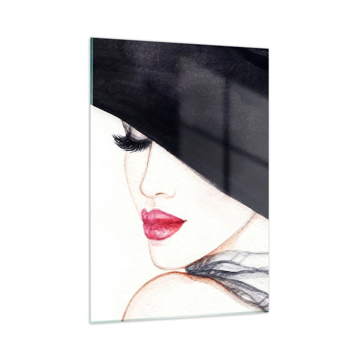 Obraz na skle - Elegancia a zmyselnosť - 50x70 cm